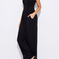 Cinched Waist Sleeveless Wide Leg Jumpsuit