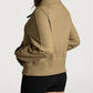 Zip Stand Neck Kangaroo Pocket Sweatshirt