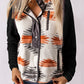 Fuzzy Aztec Western Fashion Vest Jacket