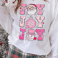 Christmas Claus JOY Graphic Drop Shoulder Sweatshirt