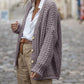 Vintage Cable Knit Button Front Cardigan
