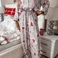 Christmas Printed Shirt and Pants Pajama Set