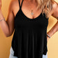 Exposed Seam Detail Double Straps Tank Top