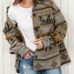 Brown Western Aztec Print Jacket