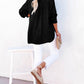 Crinkle Textured Loose Henley Top