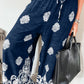 Bohemian Printed Drawstring Waist Wide Leg Pants