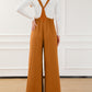Knotted Straps Patch Pocket Wide Leg Jumpsuit