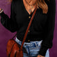 V Neck Buttoned Textured Sweater Cardigan