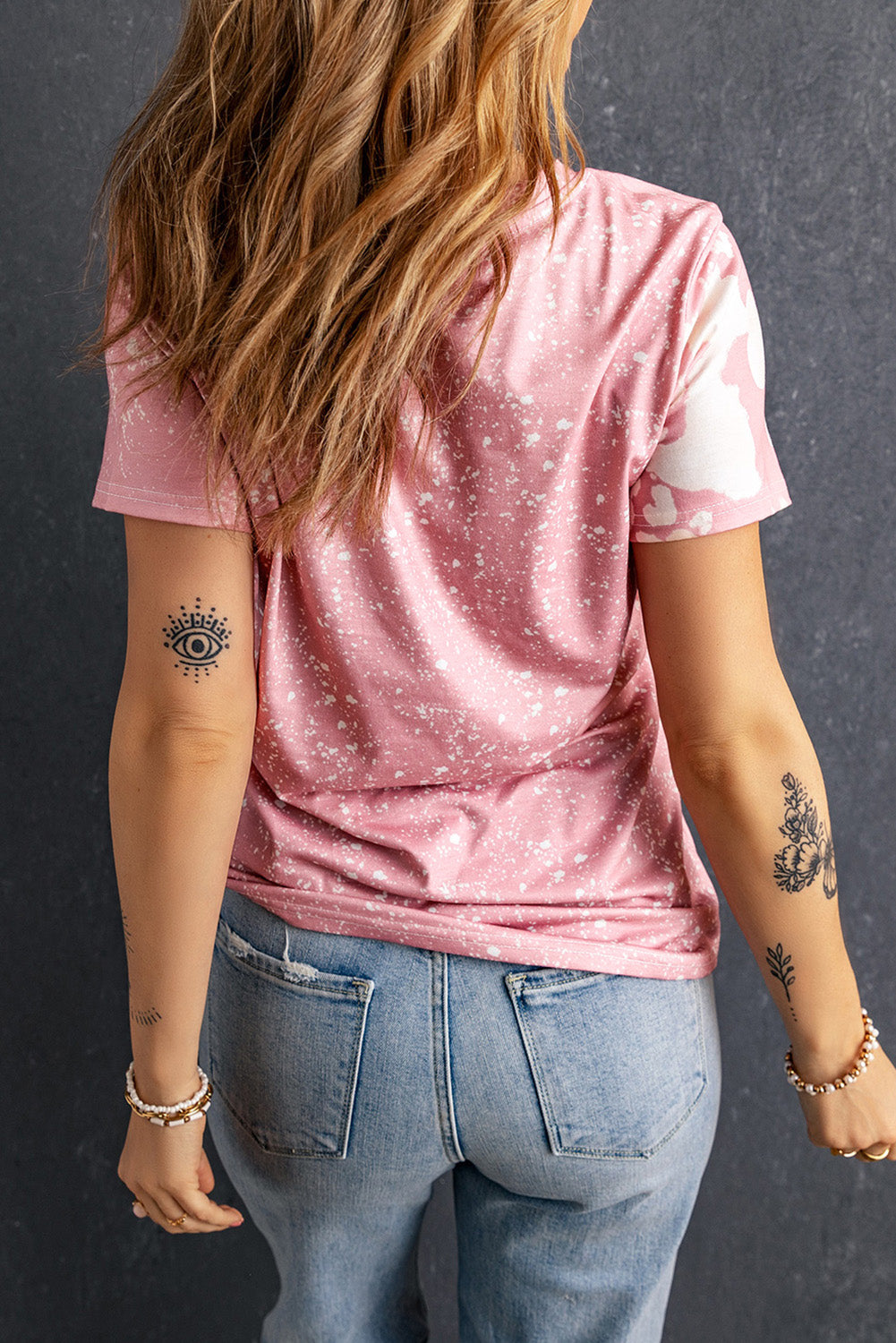 NASHVILLE Music City Tie Dye Print Graphic T Shirt