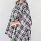 Plaid Print Chest Pockets Oversize Shirt