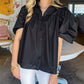 Crisp Puff Sleeve Loose Shirt