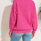 Vintage Wash Pocketed Round Neck Sweatshirt