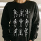 Dancing Skeleton Halloween Graphic Sweatshirt