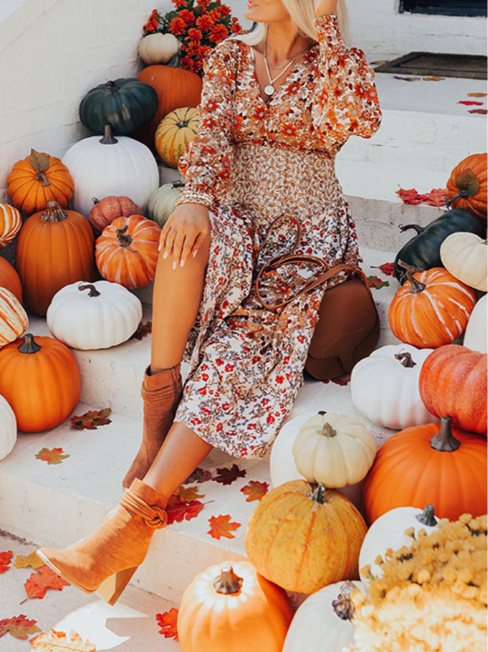 Plus Size Floral Tiered Ruffle Maxi Dress