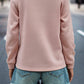 Textured Quarter Zip Raglan Sleeve Sweatshirt