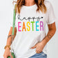 Happy EASTER Round Neck Graphic Tee