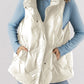 Quilted High Neck Zip Up Jacket Vest