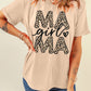 Lovely Mama Girl Leopard Graphic T Shirt