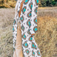 Western Aztec Print Duster Open Front Top