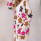 Flower Pattern Pocket Buttoned Cardigan