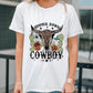 Halloween Vibe COWBOY Fashion Graphic Tee