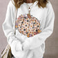 Floral Pumpkin Season Graphic Loose Sweatshirt