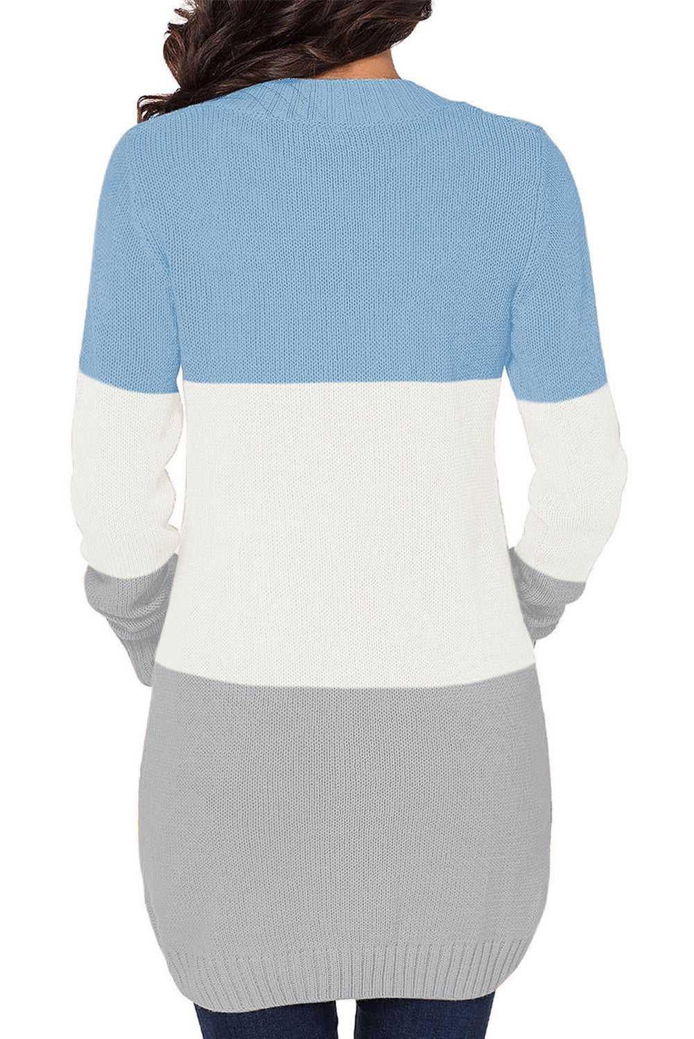 Front Pocket and Buttons Closure Cardigan