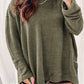Plus Size Textured Knit Long Sleeve Top