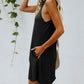 Crisscross Cut-out Back Knit Sleeveless Dress