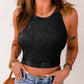 Ribbed Mineral Wash Racerback Cropped Tank Top