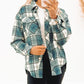 Plaid Pattern Flap Pockets Shirt