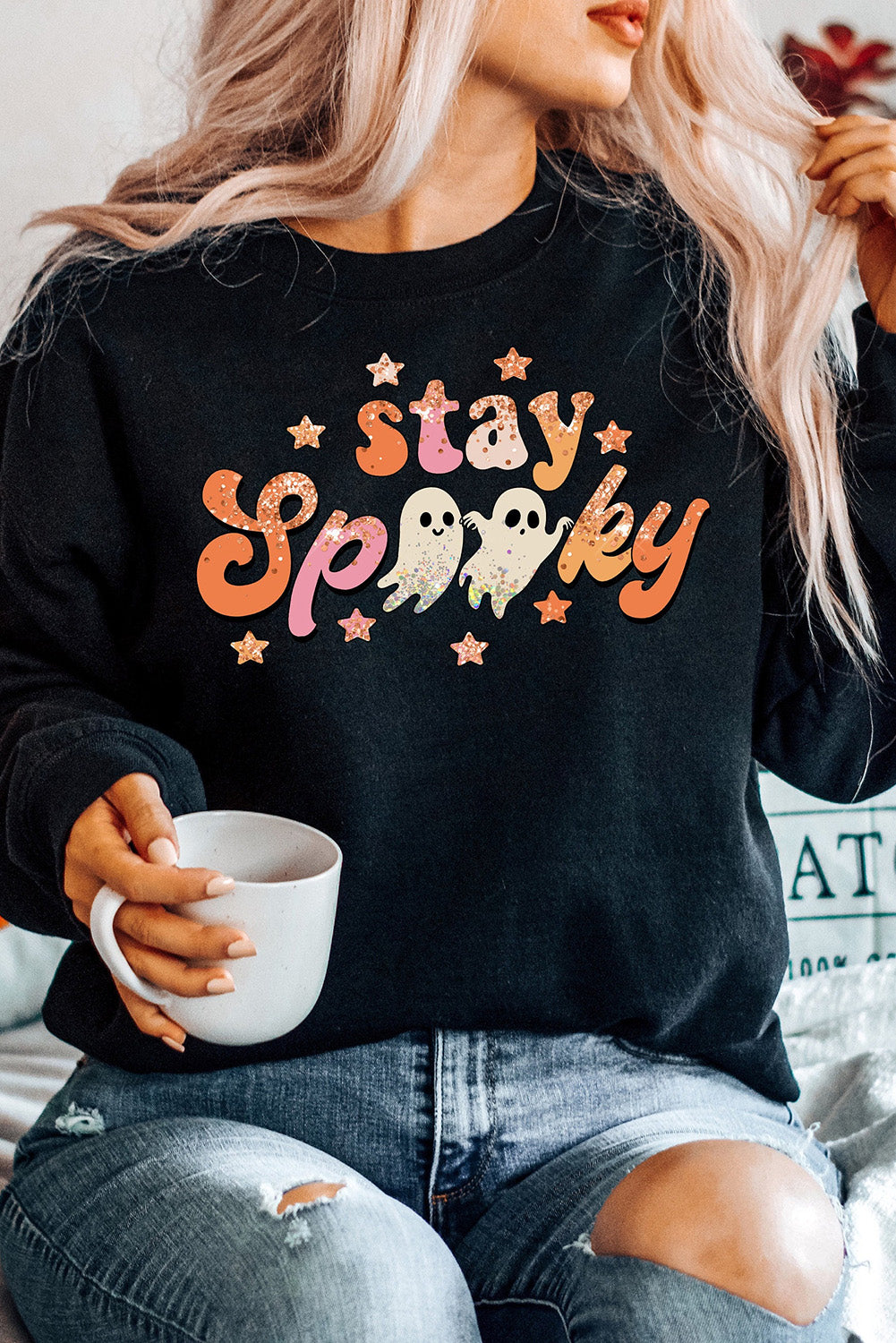 Halloween stay Spooky Graphic Sweatshirt