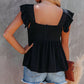 Flutter Shoulder Babydoll Top