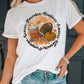 Pumpkin Rugby Graphic Print Short Sleeve T Shirt