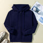 Solid Color Fleece Lined Zip up Hoodie