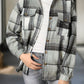 Plaid Flap Pockets Shacket