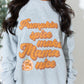 Pumpkin Spice Makes Mama Nice Round Neck Sweatshirt