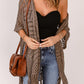 Loose Knitwear Kimono with Slits