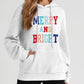 MERRY AND BRIGHT Lattice Texture Hoodie