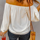 Elastic Neck Off Shoulder Top