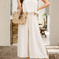 Sleeveless Ankle Length Wide Leg Jumpsuit