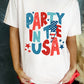 PARTY IN THE USA American Flag Bolt Graphic Tee
