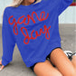 Tinsel Game Day Drop Shoulder Graphic Sweatshirt