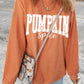 PUMPKIN Spice Graphic Corded Crewneck Sweatshirt