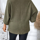 Plus Size V Neck Textured Knit Dolman Top
