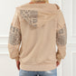 Parchment Printed Patchwork Hooded Jacket