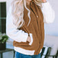 Sleeve Snap Button Sherpa Jacket