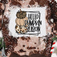 Tie Dyed HELLO PUMPKIN SEASON Graphic Top