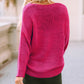 Loose Knitted V Neck Sweater