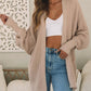 Knitted Dolman Sleeve Open Front Cardigan